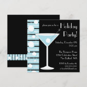 Snowball Cocktail Invitation Kaart (Voorkant / Achterkant)