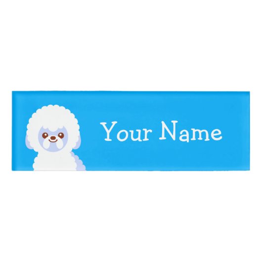Snowball de Bichon Frise Naambadge (Voorkant)