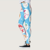 Snowball en Snowman Blue Leggings (Links)