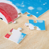 Snowball en Snowman Blue Legpuzzel (Zijkant)