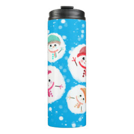 Snowball en Snowman Blue Thermosbeker