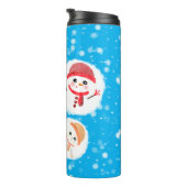 Snowball en Snowman Blue Thermosbeker (Geroteerd rechts)