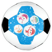 Snowball en Snowman Blue Voetbal (Gedraaid)