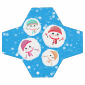 Snowball en Snowman Blue Voetbal (Enkel)