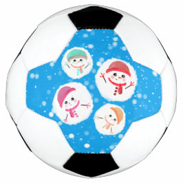 Snowball en Snowman Blue Voetbal