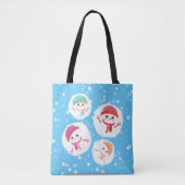 Snowball en Snowman Tote Bag (Voorkant)