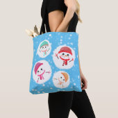 Snowball en Snowman Tote Bag (Dichtbij)