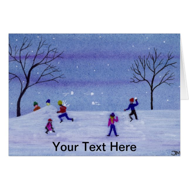 Snowball Fight (Voorkant Horizontaal)