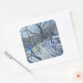 Snowball Fight 2007 Vierkante Sticker (Envelop)