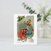 Snowball Fight Briefkaart (Staand voorkant)