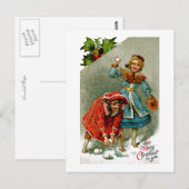 Snowball Fight Briefkaart (Voorkant / Achterkant)