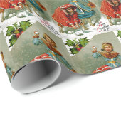 Snowball Fight Cadeaupapier (Rol Hoek)