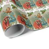 Snowball Fight Cadeaupapier (Rol Hoek)