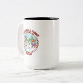 Snowball Fight Crew 15 oz Two-Tone Coffee Mug Tweekleurige Koffiemok (Voorkant links)