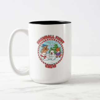  Snowball Fight Crew 15 oz Two-Tone Coffee Mug Tweekleurige Koffiemok