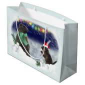 Snowball Fight Gift Bag Groot Cadeauzakje (Achterkant Gekanteld)