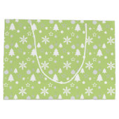 Snowball Fight Gift Bag Large Cadeautasje (Achterkant)