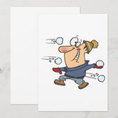 Snowball Fight Kaart (Voorkant / Achterkant)