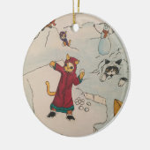 Snowball Fight Keramisch Ornament (Links)