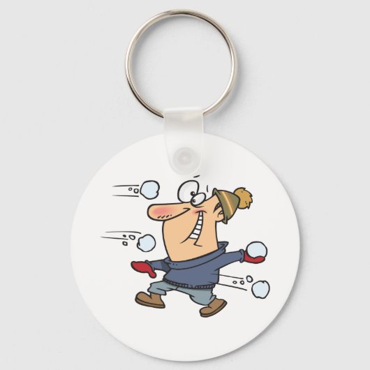 Snowball Fight Sleutelhanger (Voorkant)