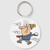 Snowball Fight Sleutelhanger (Achterkant)
