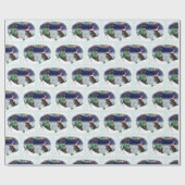 Snowball Fight Wrapping Paper Cadeaupapier (Vlak)