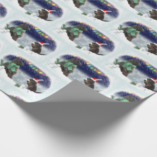 Snowball Fight Wrapping Paper Cadeaupapier