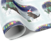 Snowball Fight Wrapping Paper Cadeaupapier (Rol Hoek)