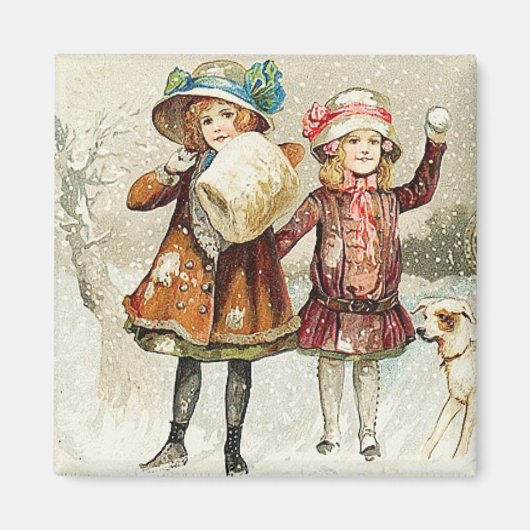 Snowball Girls  Magnet (Voorkant)