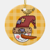 Snowball Head Snowmen Ornament (Voorkant)