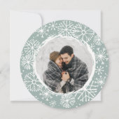 Snowball Round Holiday-fotokaart | Spruce Feestdagenkaart (Voorkant)