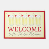 Snowball Snow Ball British kerstcocktail Deurmat (Voorkant)