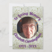 Snowball Struik Loving Memory Foto Memorial Kaart (Voorkant)