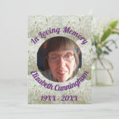 Snowball Struik Loving Memory Foto Memorial Kaart (Staand voorkant)