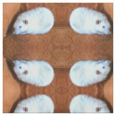 Snowball White Fancy PET Rat Patterned Fabric Stof (Swatch)