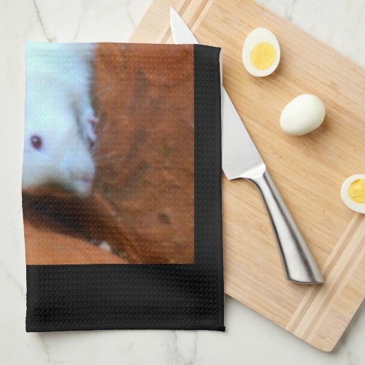 Snowball White Rat Kitchen Towel Theedoek (Quarter Fold)