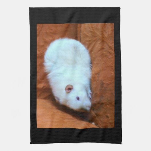 Snowball White Rat Kitchen Towel Theedoek (Verticaal)