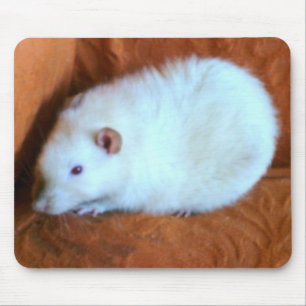 Snowball White Rat Mousepad Muismat