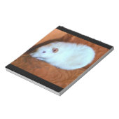 Snowball White Rat Notepad Notitieblok (Linkerzijde)