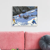 Snowballers Zermatt Canvas Afdruk (Insitu (Woonkamer))