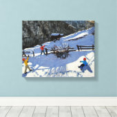 Snowballers Zermatt Canvas Afdruk (Insitu (Houten vloer))