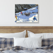 Snowballers Zermatt Canvas Afdruk (Insitu (Slaapkamer))