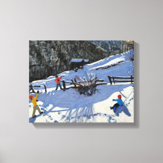 Snowballers Zermatt Canvas Afdruk (Voorkant)