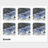Snowballers Zermatt Vierkante Sticker (Vel)