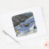 Snowballers Zermatt Vierkante Sticker (Envelop)