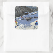 Snowballers Zermatt Vierkante Sticker (Tas)
