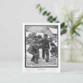 Snowballing. Briefkaart (Staand voorkant)