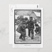 Snowballing. Briefkaart (Voorkant / Achterkant)