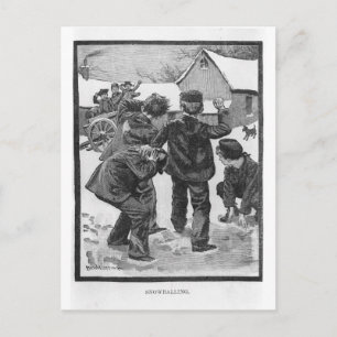 Snowballing. Briefkaart