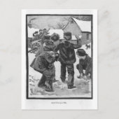 Snowballing. Briefkaart (Voorkant)